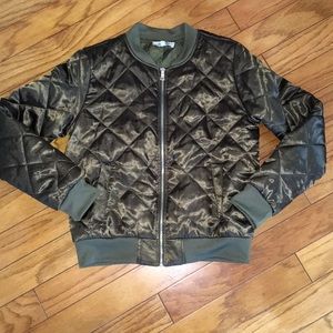Dark Green Bomber Jacket